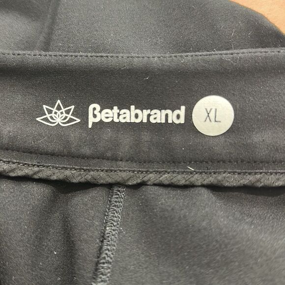 Betabrand Black Ponte Pants Zippered Ankles Sz XL - Picture 6 of 7